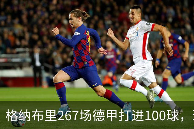 格纳布里267场德甲打进100球，现役德甲球员中第三位百球先生
